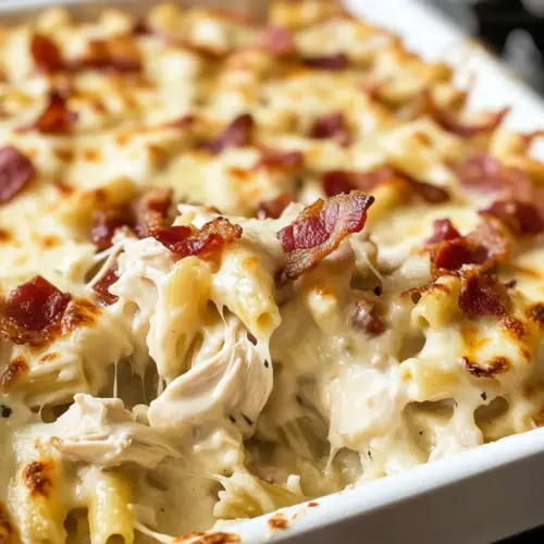 Hähnchen Speck Ranch Auflauf