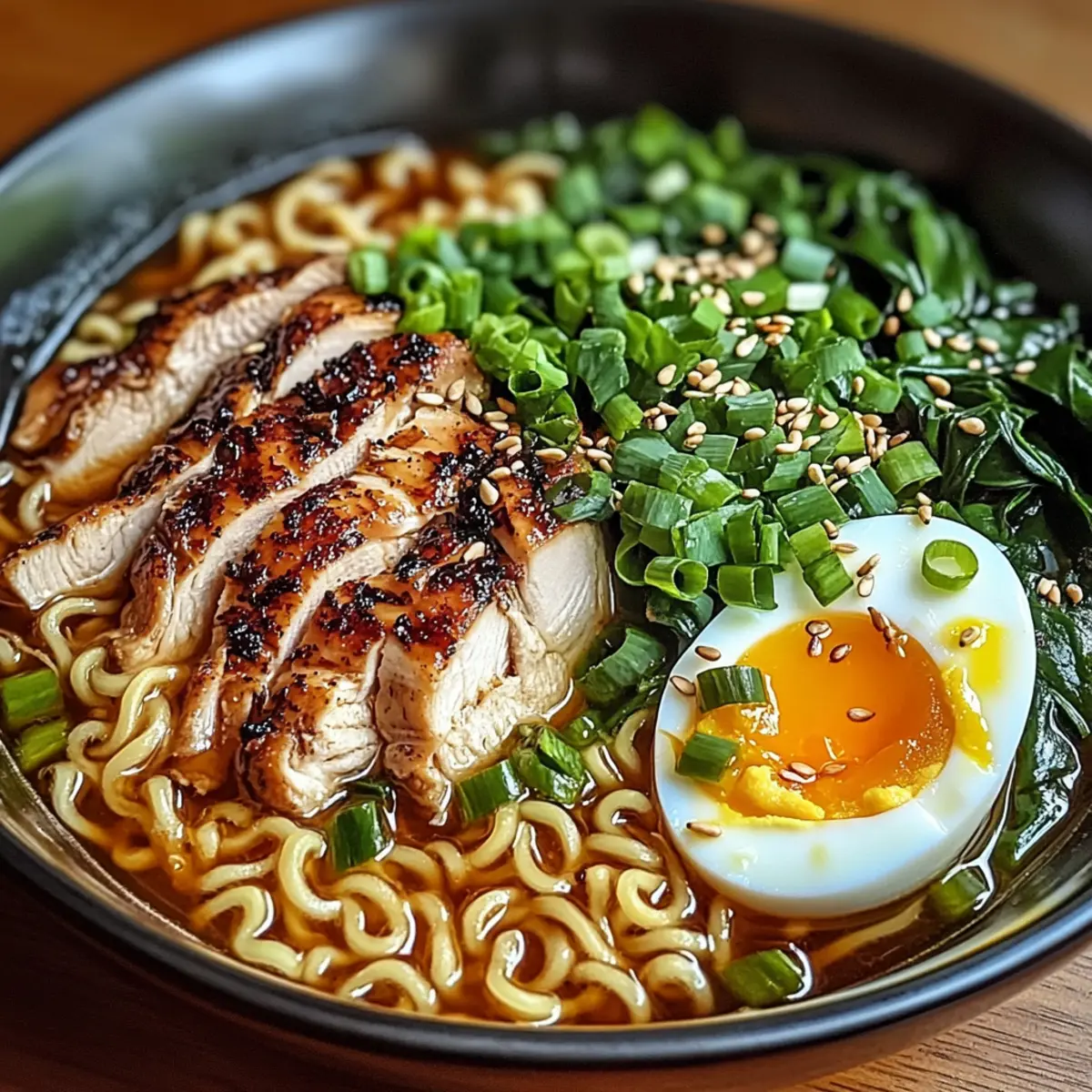 Hähnchen Ramen Nudeln
