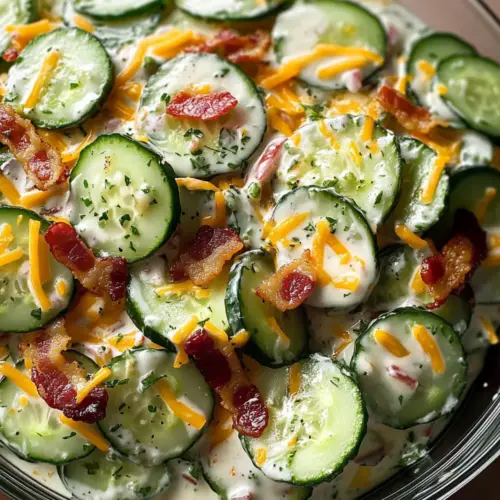 Klassischer Gurken-Ranch-Cracker-Salat