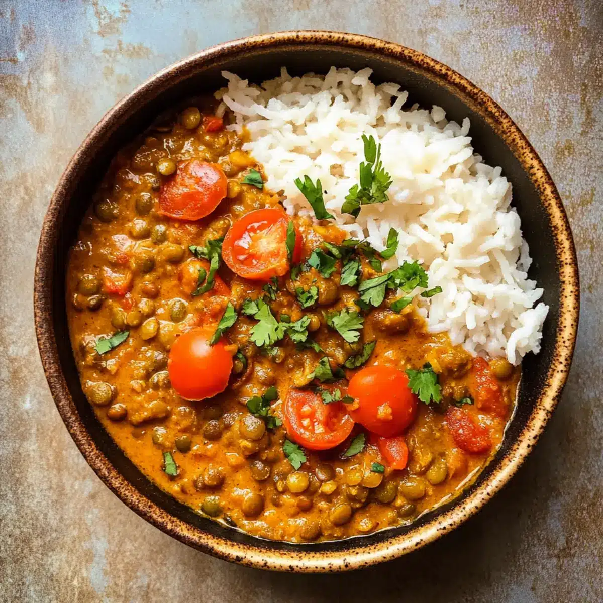 Kokosnuss-Linsen-Curry