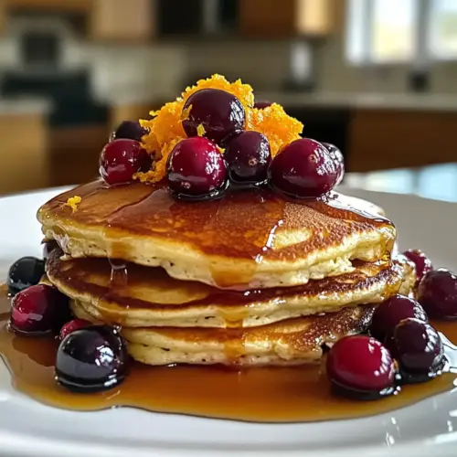 Cranberry Orange Ricotta Pfannkuchen