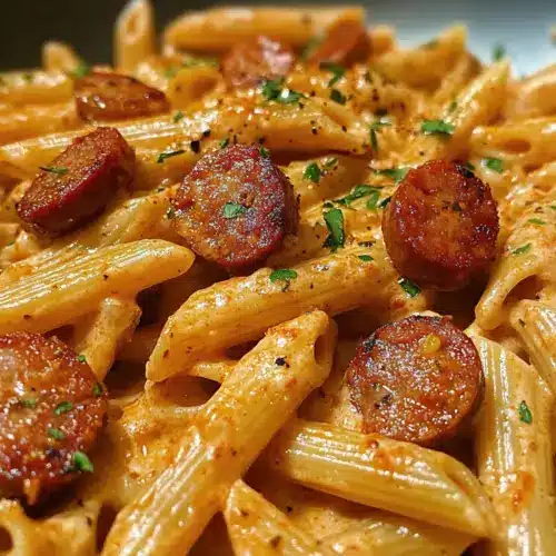 Cremige würzige Cajun-Wurst-Pasta