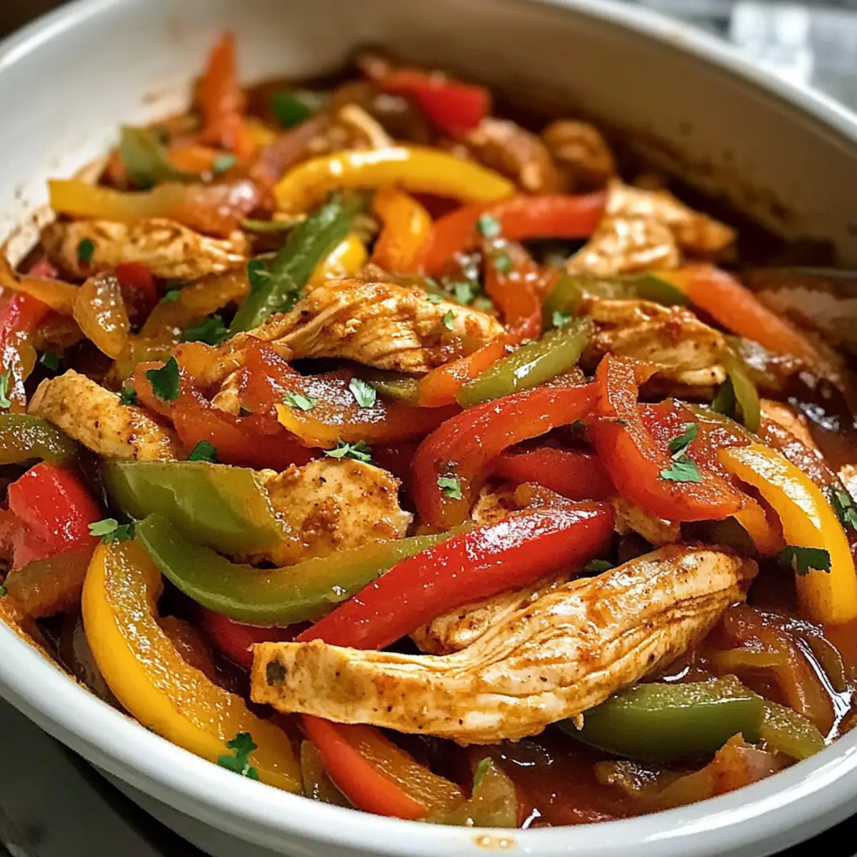 Crockpot Hähnchen Fajitas