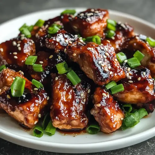 Süßes und Klebriges Chinesisches BBQ-Hühnchen