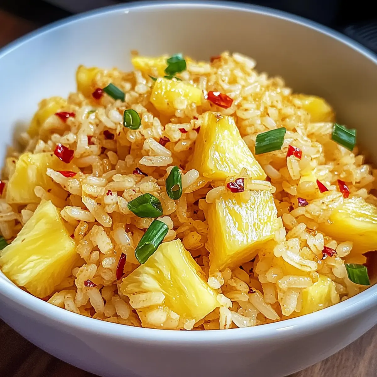 Tropischer Ananasreis